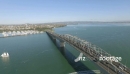 Auckland Harbour Bridge Still and Pan to CBD 24829